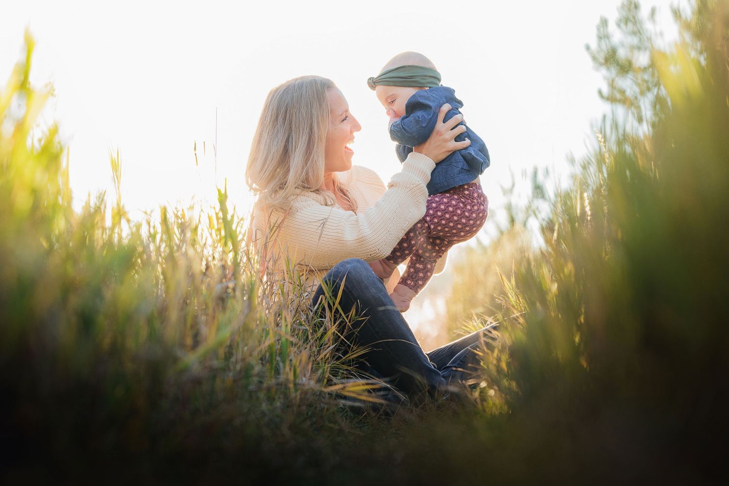 Family sharing a moment of connection